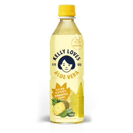 Healthy Korean beverage, sugar-free Aloe Vera Pineapple Drink image, Vegan Drink, Low Calorie Drink, Asian Aloe Vera Pineapple Drink