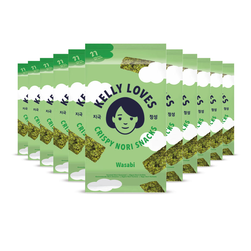Kelly Loves Crispy Nori Wasabi Snacks in multiple