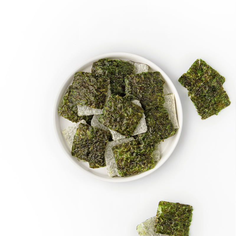 Kellyloves - Vegan Seaweed Rice Crisps snack serving suggestion