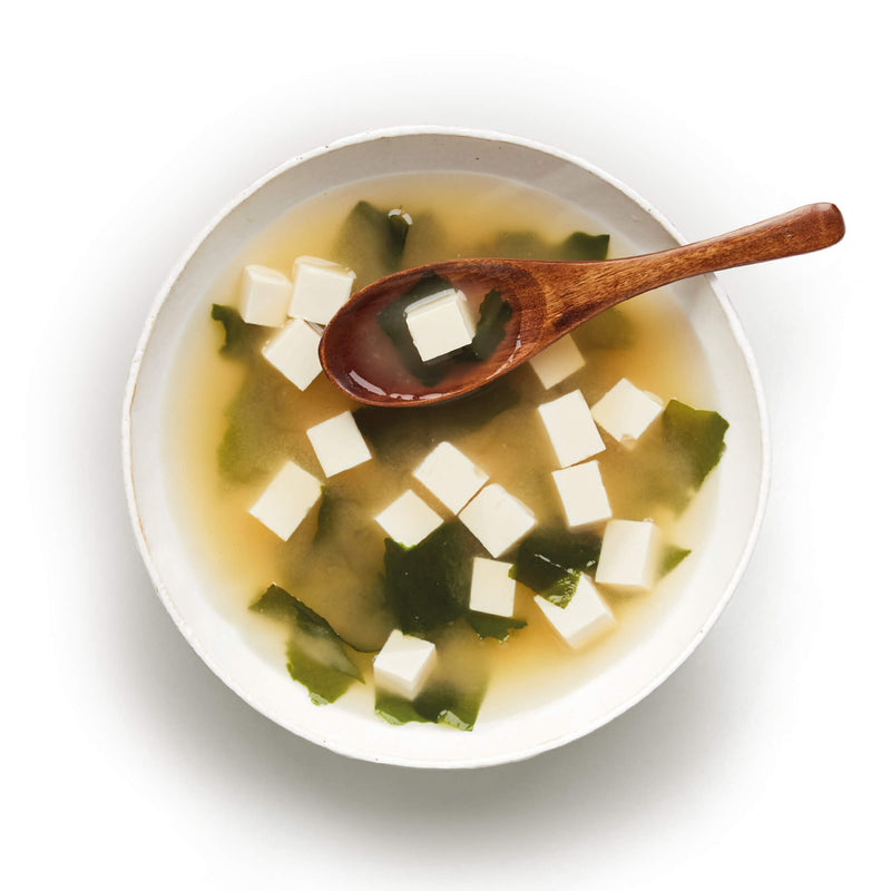 Kelly Loves Tofu Miso Soup in bowl