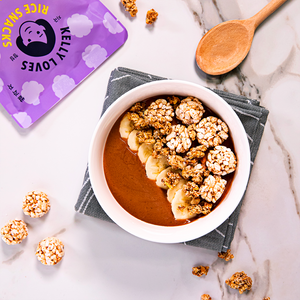 Nice cream bowl, kelly loves brown rice puffs