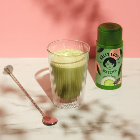 Dalgona Whipped Matcha Recipe | Kelly Loves